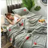Colcha de Algodón Lavable para Aire Acondicionado, Colcha Fresca de Verano Lavable, Colcha de Primavera y Otoño, Colcha de Regalo, Colcha Doble [Suministro Directo de Fábrica]