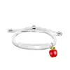 Pulseira Personalizada Publicidade Transfronteiriça Logo Personalizado Multicor Presente de Feriado da Apple Pulseira Trançada Gravada em Aço Titânio