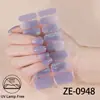 Suministro Exclusivo Transfronterizo de Pegatinas para Uñas con Purpurina, Película de Esmalte en Polvo con Degradado para Uñas, Pegatinas para Uñas con Lámina Dorada Impermeables de Hoja de Arce de Venta Caliente