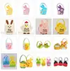 Bolsas de fieltro personalizadas de Pascua para exportación, con pequeños diseños de conejos, animales de dibujos animados y motivos coloridos de huevos y dulces, perfectas como bolsas de regalo