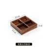 Plato de Frutas Secas Snacks Frutos Secos Caja de Almacenamiento con Compartimentos Estilo Chino Sala de Estar Madera Maciza Caja de Frutas Secas de Nueve Compartimentos Plato de Frutas