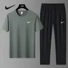 Pantalones Cortos de Verano Casuales Finos de Seda de Hielo Transpirables Elásticos para Hombre Uniforme Deportivo de Baloncesto Conjunto de Dos Piezas