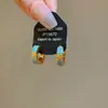 Aretes Redondos de Flor con Circonita Chapados en Oro Real de 18k, Pendientes de Lujo Ligero de Gama Alta, Pequeñas Exquisitas Elegantes Joyas para Orejas