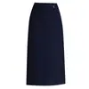 Falda midi casual de lana de pierna recta, nueva colección otoño/invierno 2026, de cintura alta, adelgazante y que favorece la figura, adecuada para ropa de trabajo