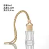 Em estoque Fornecimento Garrafa de Aromaterapia para Carro Cordão Frasco de Vidro para Perfume Frasco de Perfume para Carro Garrafa de Aromaterapia Frasco de Sabor de Alto Valor de Cor