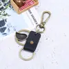 Llavero Artístico Retro de Aleación y Cuero, Accesorio Unisex, Suministro Transfronterizo, Accesorios Personalizados de Cuero para Coche