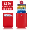 Portatarjetas de Cuero para Llevar en el Bolsillo Transfronterizo Ranura Grande para Tarjetas Portatarjetas Pequeño Ranura Múltiple para Tarjetas Compacto de Cuero PU para Mujer Portatarjetas