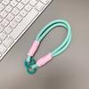 Cordón para teléfono móvil, parche fijo para muñeca, cadena para teléfono móvil, cuerda trenzada de color contrastante, cordón corto para funda de móvil, portátil