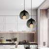 Lámpara de araña de comedor de tres cabezas, moderna, minimalista, nórdica, para dormitorio, mesita de noche, pequeña lámpara de diseño de cristal para mesa de comedor y bar.