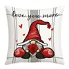Funda de Cojín Modelo Digital Rojo Apasionado para San Valentín Decoración de Habitación de Hotel/B&B/Fiesta