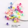 Contas de Ábaco Redondas Planas com Furo Grande Coloridas Contas Espaçadoras Contas Facetadas Contas Redondas Materiais para Acessórios de Joias Artesanais DIY