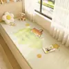 Cojín de ventana de dibujos animados, felpa, adecuado para todas las estaciones, cachemir sintético, engrosado, para balcón, tatami, cojín de asiento de transformación moderno