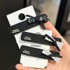 Pinza para el pelo estilo retro Chanel, pinza BB negra, pinza para el pelo de lazo de lunares simple, pinza de pico de pato de moda, pinza para flequillo lateral