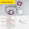 Luz perseguindo lâmpada de água led24v Net lâmpada em forma de linha vermelha com refluxo marquise tira embutida lâmpada linear decoração de casa sala de estar