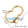 Acessórios para joias DIY mosquetão de parafuso micro-incrustado de cobre puro fivela ajustável para pulseira e colar