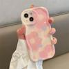 Capa creme com tema de amor, adequada para Apple 17 Pro Max, capa à prova de choque para iPhone 16 Pro, 15 Plus, estilo europeu e americano 14.