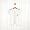 Mameluco de Verano para Bebé de Manga Corta, Modal, para Recién Nacido, Fresco y Transpirable, Ropa de Casa para Bebés, Pijama
