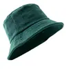 Sombrero de pescador de pana en stock con logotipo bordado personalizado, nuevo sombrero de pescador tipo cubo de comercio exterior para otoño e invierno, sombrero para el sol unisex