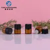 Frasco de Vidro Transparente Âmbar para Líquido de Essência 1ml em Estoque, Frasco de Amostra para Teste, Frasco Pequeno de Vidro para Óleo Essencial 1ml