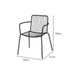 Juego de Mesa y Sillas de Hierro Forjado para Ocio al Aire Libre para Patio Abierto, Jardín, Villa, Cafetería, Cafetería, Combinación de Mesa y Sillas de Jardín