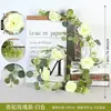 Vid Simulada Transfronteriza Hojas de Eucalipto Ratán de Eucalipto Hogar Boda Plantas Verdes Simuladas Decoración de Mesa Ratán Simulado