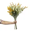 Flores de maíz aterciopeladas de múltiples cabezas al por mayor transfronterizas, decoración de sala de estar modelo de jardín de Monet, flores artificiales