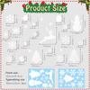 BMS841-845 Pegatina de Navidad Esmerilada Electrostática para Vidrio PVC Sin Adhesivo Protección Pájaro Anticolisión Pegatina para Vidrio