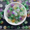 13mm gelo transparente Bashan verde cor do lábio de três cores abóbora contas soltas contas redondas contas DIY pulseira colar contas com contas