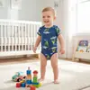 Mameleco de manga corta para bebé, bolsa de triángulo, traje para gatear, suéter, algodón, ropa de verano, ropa para niños, venta al por mayor, verano