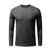 Camisa de Treino Fitness ao Ar Livre de Gola Redonda e Manga Longa de Secagem Rápida para Homens, Camiseta de Corrida de Maratona de Secagem Rápida para Homens, Oriente Médio