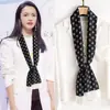 Bufanda Larga de Seda para Mujer 2024 Nuevo Estilo de Lujo de Moda para Atar Bolsos, Práctica para Primavera y Verano, Cinta Bufanda para Combinar con Camisas