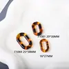 Cadena Acrílica 18*24mm Macarrón Cadena Transparente Anillo Abierto Ferretería DIY Cadena para Equipaje Accesorios de Joyería