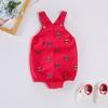 Calça Infantil Marca Tendência Roupa Infantil Calça Jardineira com Cauda de Dinossauro Meninos e Meninas Calça Tian Ji Calça Inteira Bordada Completa com Abertura no Gancho