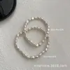 Pulsera de Perlas Barrocas Naturales Chenmo, Lujo Ligero, Nicho, Delicada, Gama Alta, Versátil, Joyería de Mano con Cuentas Elásticas