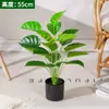 Sala de Estar Estilo Escandinavo Planta Verde Monstera Deliciosa Pequeno Vaso Planta Verde Falsa Enfeites Enfeites de Flores Artificiais Decorativos