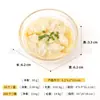 Nuevo Bol Imitación Cristal con Patrón Azul y Blanco, Tofu Fermentado, Chile, Sopa de Pollo con Ginseng Coreano, Comida Realista, Juguete de Imán de Nevera Grande de Lujo