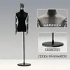 Loja de Roupas Estilo Coreano Manequim para Exposição de Roupas Manequim Feminino de Camurça Meio Corpo Suporte para Manequim Suporte de Exposição de Corpo Humano Completo