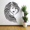 Personalidad Sexy Cabello Largo Belleza Salón de Belleza Calcomanía de Ventana Generación Tallada Autoadhesiva Removible Calcomanía de Pared de pvc
