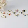 Anillo Popular Multicolor de Flores Reales Transfronterizo Amazon Acero Inoxidable Chapado en Oro Anillo de Flores Secas Joyería Manual Creativa Retro con Pegamento