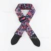 Nova Correia de Guitarra Bordada Estampada Alça de Ombro Acolchoada 5cm de Largura Correia de Couro Couro Genuíno Estilo Poliéster