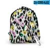 Mochila de Tela Oxford con Estampado de Leopardo, Temporada de Regreso a Clases Transfronteriza, Uso Diario para Estudiantes, Tendencia, Impresión 3D
