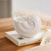 Yubinghua Fosco Personalizado Estilo Ins Simples Escandinavo Concha Copo Vela Aromática de Natal Sala de Estar Castiçais Ornamentos