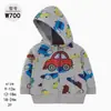 [Al por mayor] Sudadera con capucha corta nueva para primavera y otoño, material de algodón, deportiva, con cremallera, para niños, exportación transfronteriza