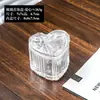 Tarro de Almacenamiento de Vidrio Repujado Francés Ins Retro Adorno de Decoración de Escritorio Tarro para Bastoncillos de Algodón de Maquillaje con Tapa Caja de Almacenamiento