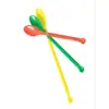 Cuchara dosificadora de plástico 19 cm doble cabeza laboratorio cuchara pequeña para medicina plástico 190 mm cuchara para medicina 3*1 grupo pesaje raspador de medicina