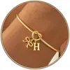 Pulsera con dijes de alfabeto de 26 letras, estilo europeo y americano transfronterizo, brillante, anudada, diseño de nicho, moderna y versátil, pulsera nueva