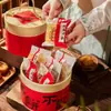 2026 Nova Caixa de Embalagem para Bolo Lunar Estilo Chinês 100g 80g Pele de Gelo Gema de Ovo Massa Festival do Meio do Outono Caixa de Presente Caixa Vazia
