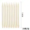 5,3-17,5cm palito de madeira de laranjeira para manicure removedor de limpeza de pele morta ponta de unha palito de madeira palito para furar 20/100 sacos