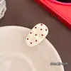 Estilo japonés y coreano, otoño e invierno, ondas simples, puntos, gotas de agua pequeñas, clip de pico de pato, flequillo simple que combina con todo, clip de borde, nicho, tocado exquisito