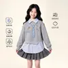 TUTU Elefantito Ropa Infantil Sudadera para Niñas 2026 Nuevo Modelo Falso Dos Piezas Estilo Universitario Manga Larga Primavera y Otoño